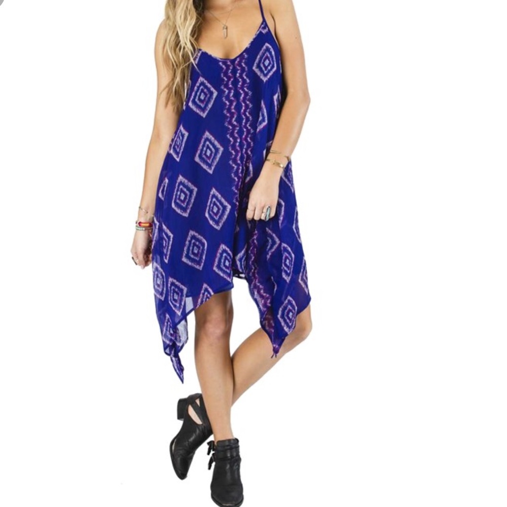 Billabong Rapid Waves Royal Blue Dress Medium